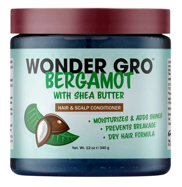 Wonder Gro Bergamot with Shea Butter Hair & Scalp Conditioner – 12 oz - ANNS BEAUTY SUPPLY